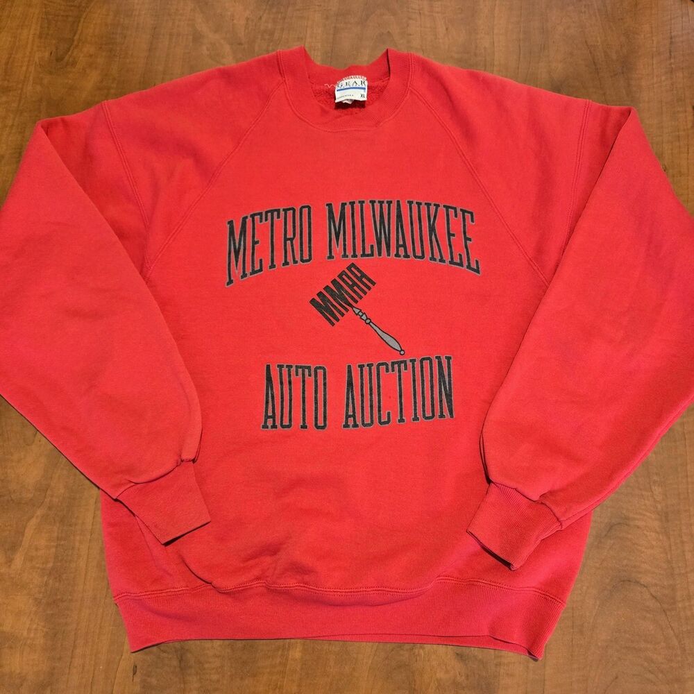 Gear For Sports Vintage 80s Metro Milwaukee Auto Auction Sweatshirt XL